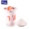 Strawberry flavored milk tea powder