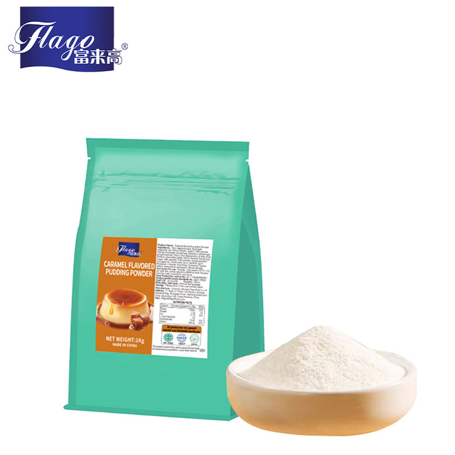 Caramel flavored pudding powder
