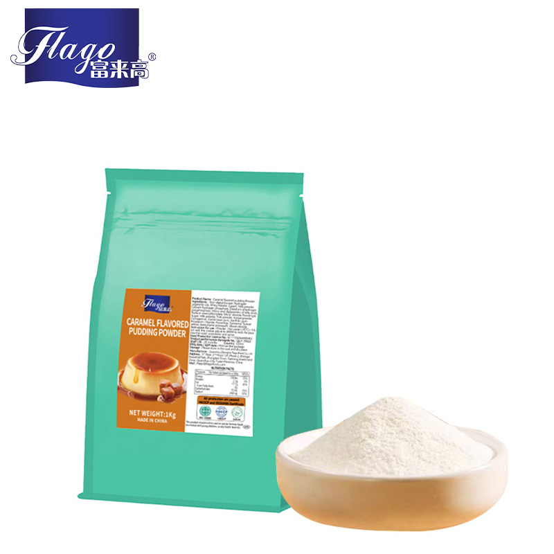Caramel flavored pudding powder