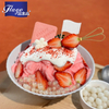 Strawberry-flavored smoothie powder