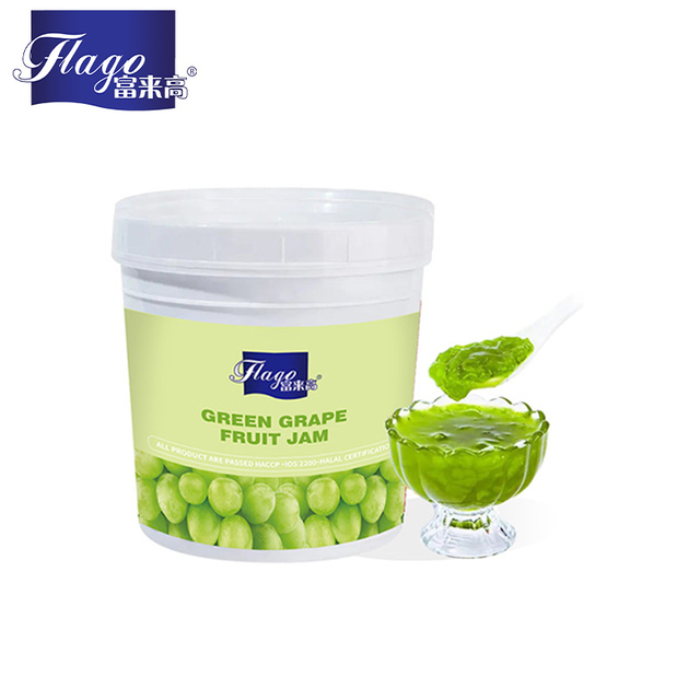 Green grape fruit jam